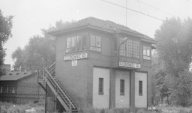 Nastawnia na stacji Sosnowiec Główny. Lata 70-te. Fot. Andrzej Susicki....